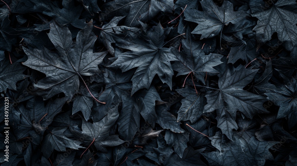 A tight shot of leaves in a pile against a backdrop of dark foliage Red tips adorn the leaf ends A tight shot of leaves in a pile against a backdrop of dark foliage Red tips adorn the leaf ends