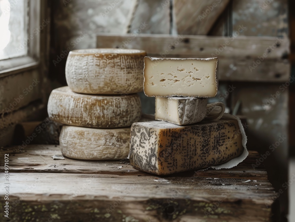 Fototapeta premium Produce a travelogue highlighting the culinary traditions of Brittany, from its seafood specialties to its famous galettes and sweet crepes.photo realistic, natural lighting, high resolution