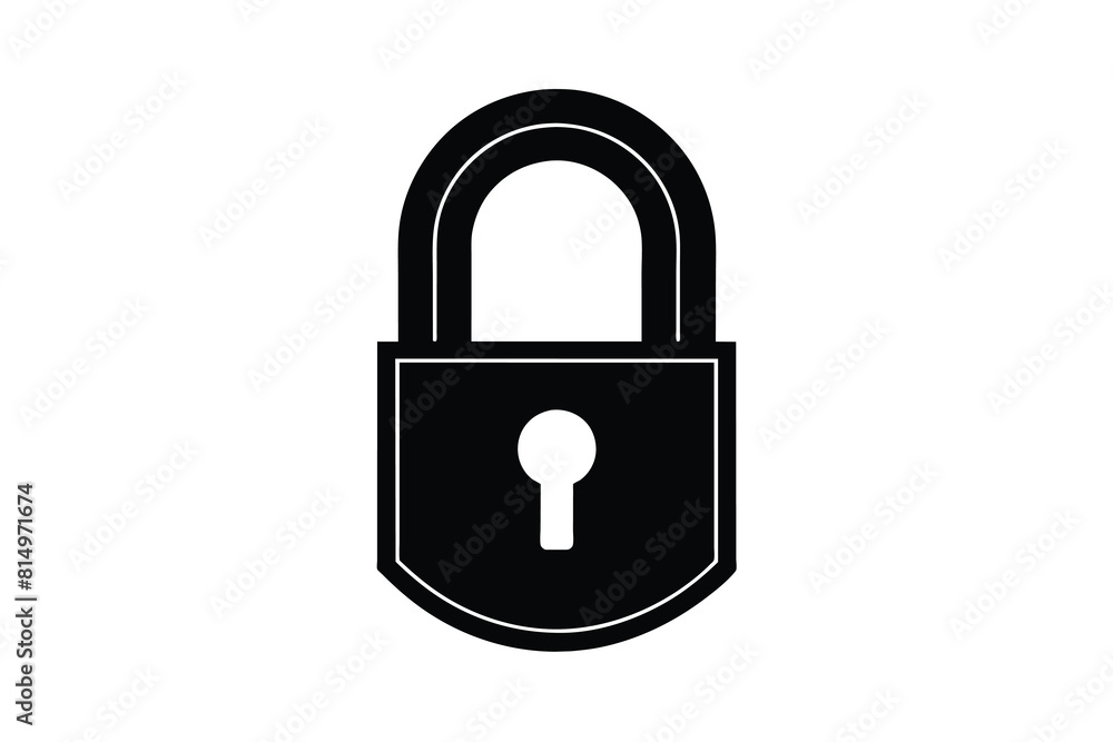 a padlock with a black padlock that says padlock a padlock with a black padlock that says padlock