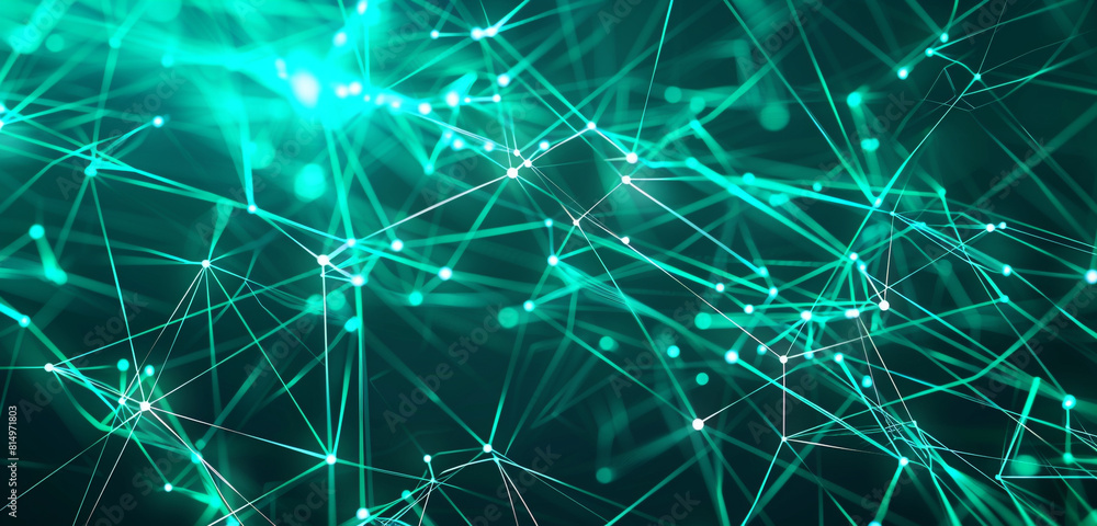 Cyber network and logistics nodes in teal for tech brochures. Cyber network and logistics nodes in teal for tech brochures.