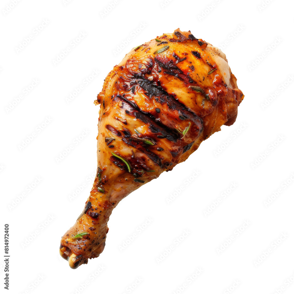 Tasty grilled chicken leg on transparent background, png file, detailed, BBQ food, graphic design, graphic resource. Tasty grilled chicken leg on transparent background, png file, detailed, BBQ food, graphic design, graphic resource.