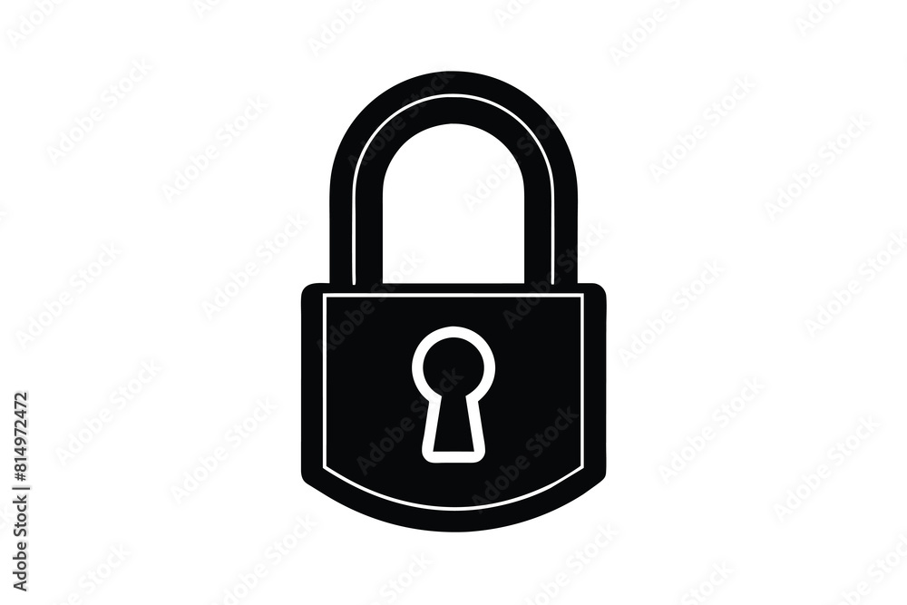 a padlock with a black padlock that says padlock a padlock with a black padlock that says padlock