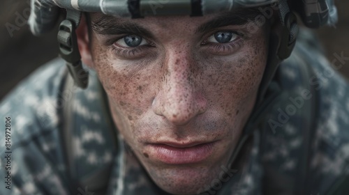 American Soldier Portrait A Tribute to Military Service and Unwavering Dedication
