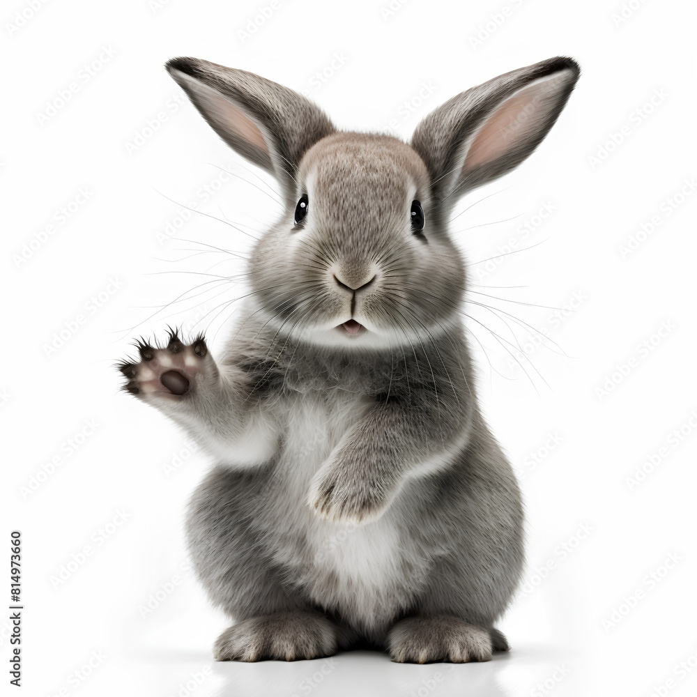 Obraz premium rabbit isolated on white background