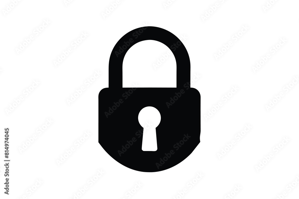 a padlock with a black padlock that says padlock a padlock with a black padlock that says padlock