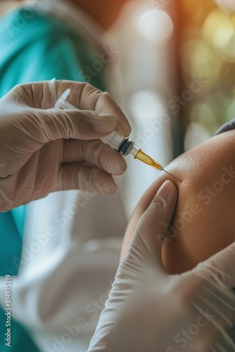 nurse vaccinates patients.