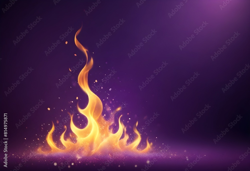 Purple Fire Background: Flaming Inferno glowing on a light background with lights effect. Purple Fire Background: Flaming Inferno glowing on a light background with lights effect.
