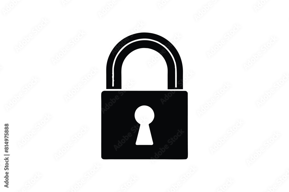 a padlock with a black padlock that says padlock a padlock with a black padlock that says padlock