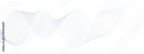 Abstract colorful modern stream wave and curve lines background. Business Illustration pattern of lines in transparent background. Frequency sound wave lines and technology curve lines .