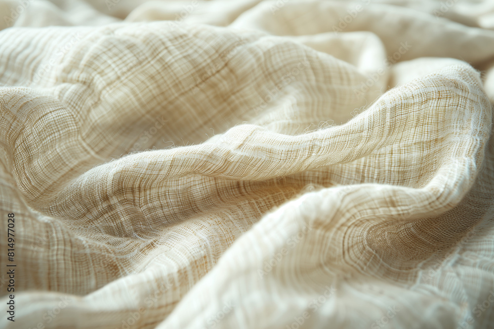 Close-up of linen fabric texture Close-up of linen fabric texture