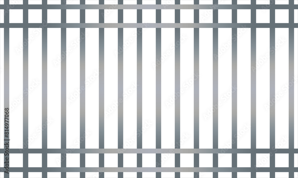 Set of realistic prison metal bars isolated on white background. Iron jail cage. Prison fence jail. Template design for criminal or sentence. vector illustration. EPS 10 Set of realistic prison metal bars isolated on white background. Iron jail cage. Prison fence jail. Template design for criminal or sentence. vector illustration. EPS 10