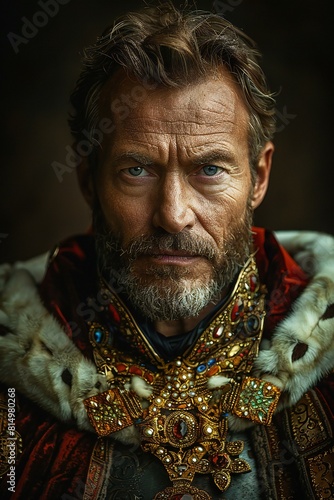Kingly man portrait , high quality, high resolution photo