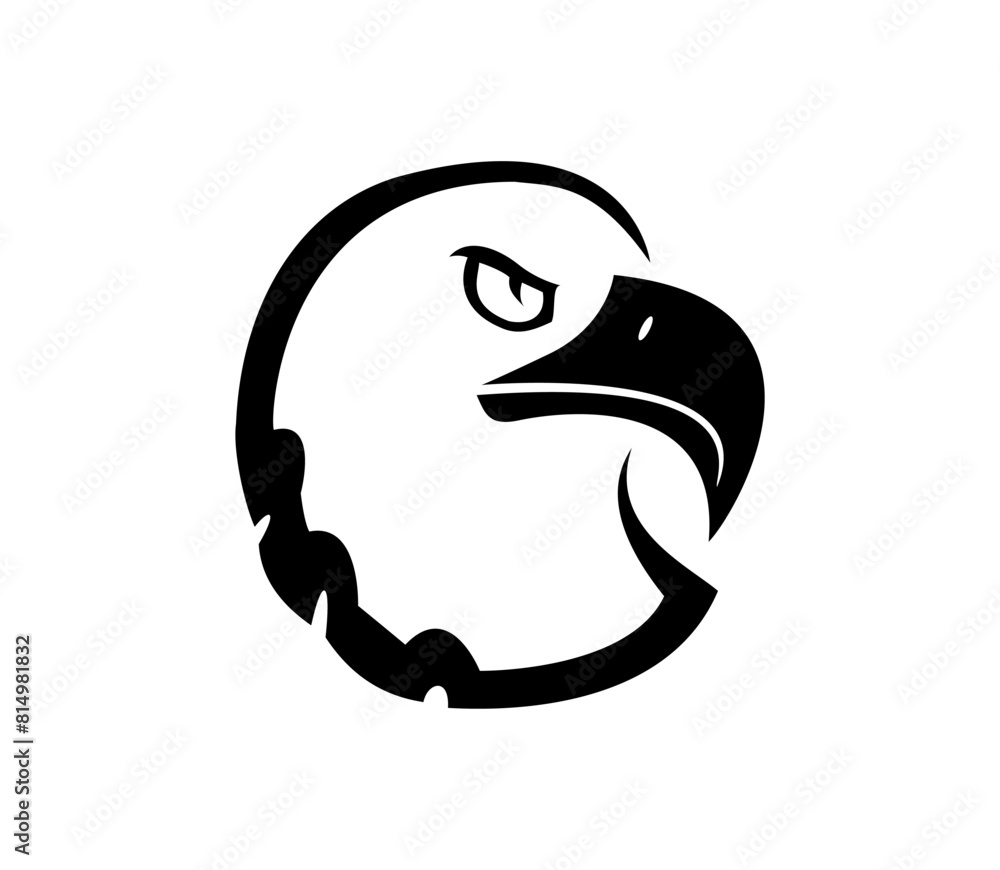 simple eagle head logo design simple eagle head logo design