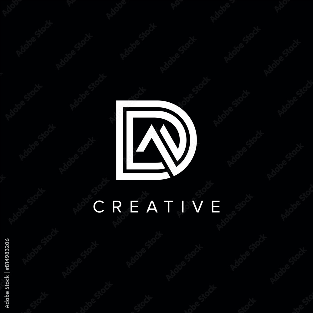 DM MD Alphabet Letter logo design. Initial Vector symbol. DM MD Alphabet Letter logo design. Initial Vector symbol.
