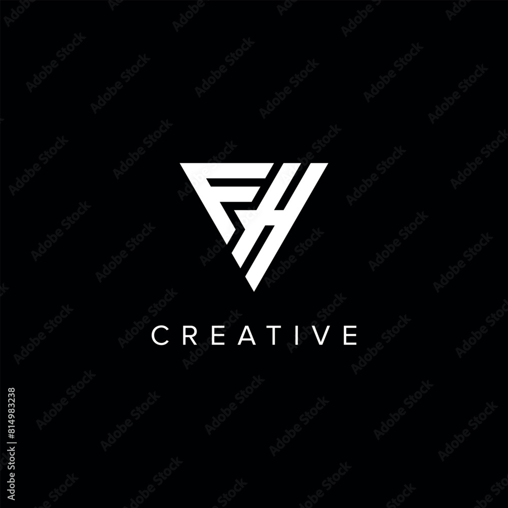 FH HF Alphabet Letter logo design. Initial Vector symbol. FH HF Alphabet Letter logo design. Initial Vector symbol.