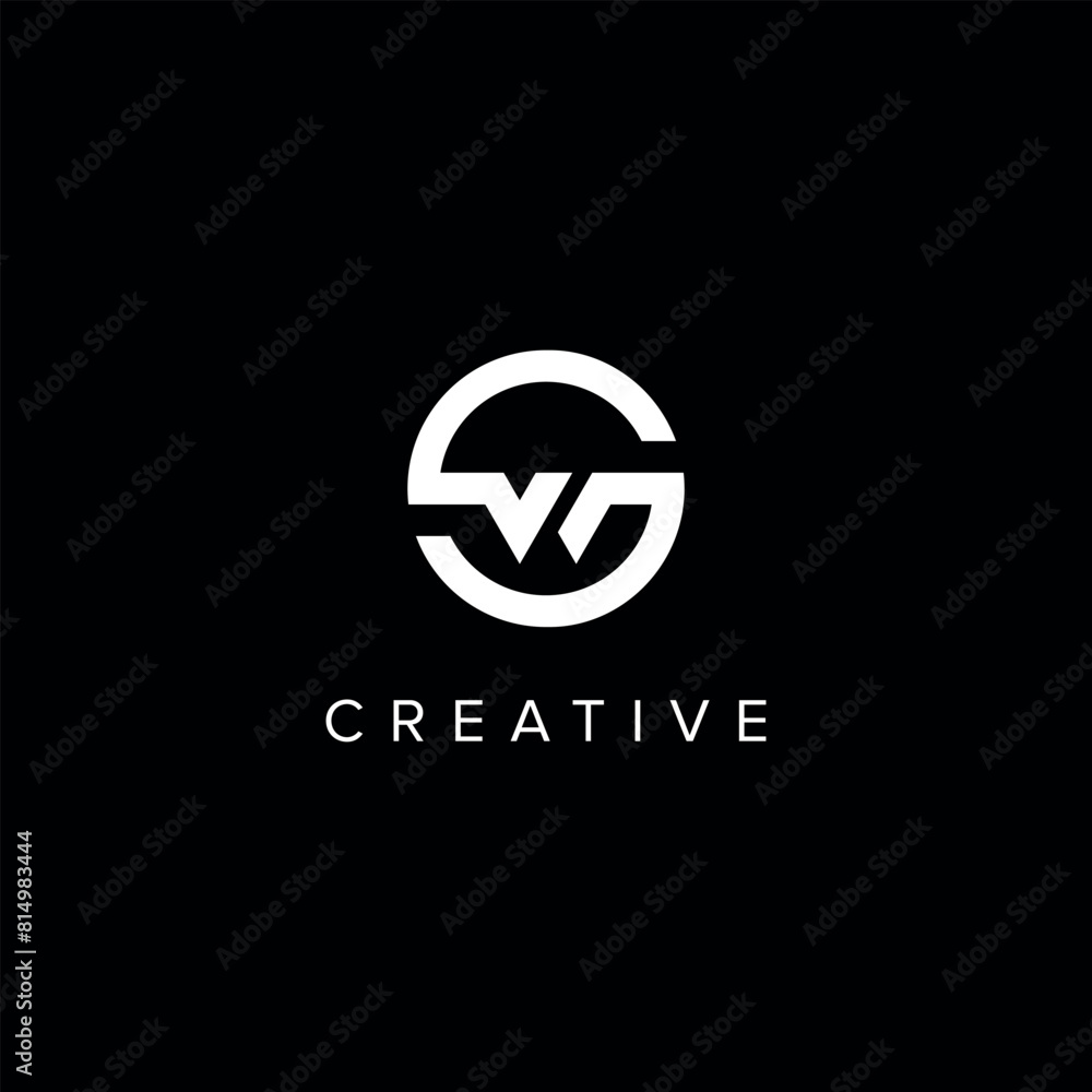 SW WS Alphabet Letter logo design. Initial Vector symbol. SW WS Alphabet Letter logo design. Initial Vector symbol.