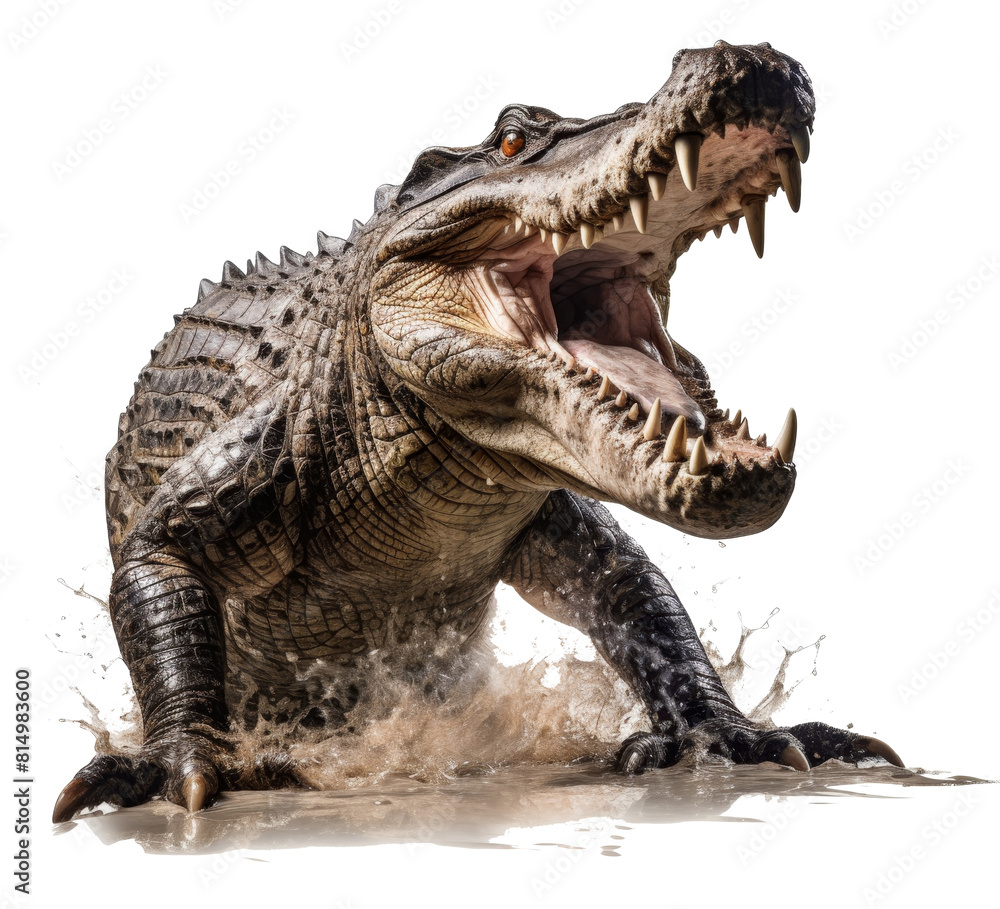 crocodile isolated on transparent background crocodile isolated on transparent background