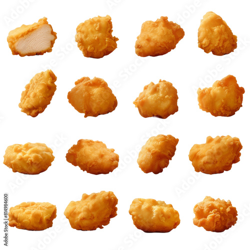 chicken nuggets isolated on a transparent background, PNG file, graphic design, graphic resource, nuggets restaurant, food, 