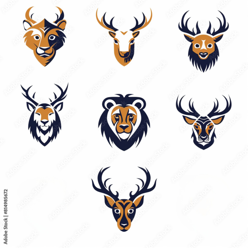 Naklejka premium set of animals