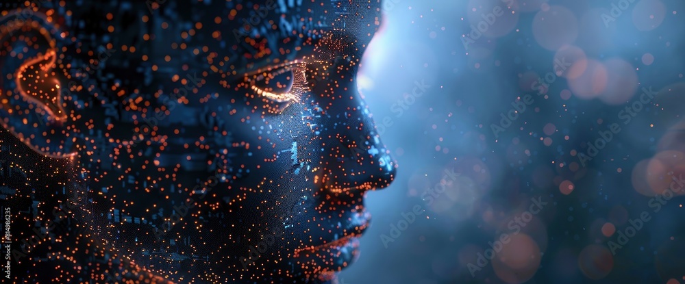 A Generative Ai Humanoid Representing Artificial Intelligence And Android Portrait Is Shown,High Resolution A Generative Ai Humanoid Representing Artificial Intelligence And Android Portrait Is Shown,High Resolution