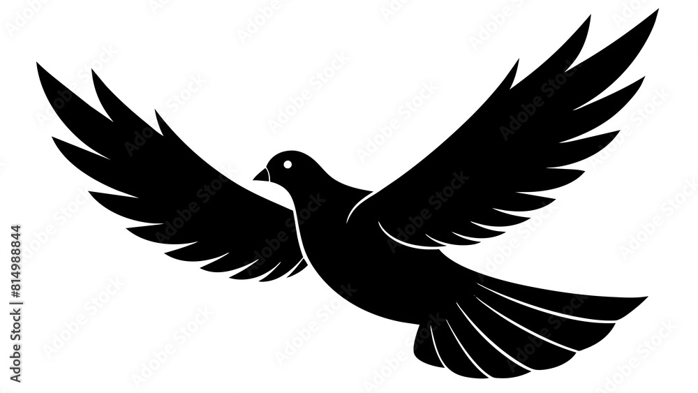 Fototapeta premium flying dove and svg file
