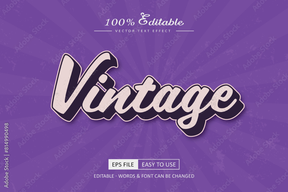 Obraz premium Oldis Vintage text effect design