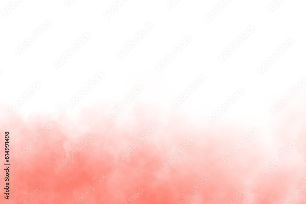 Red smoke on transparent background for overlay effect
