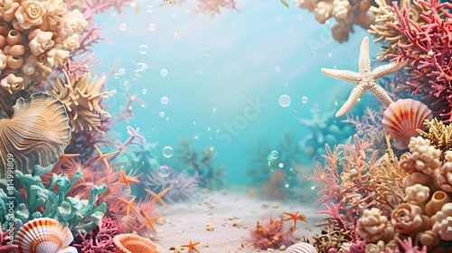 Captivating Underwater Coral Reef Teeming with Vibrant Marine Life