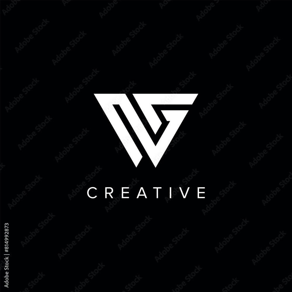WG GW Alphabet Letter logo design. Initial Vector symbol. WG GW Alphabet Letter logo design. Initial Vector symbol.