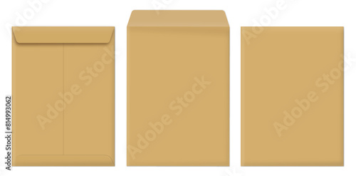 large documents envelopes brown color cardboard 