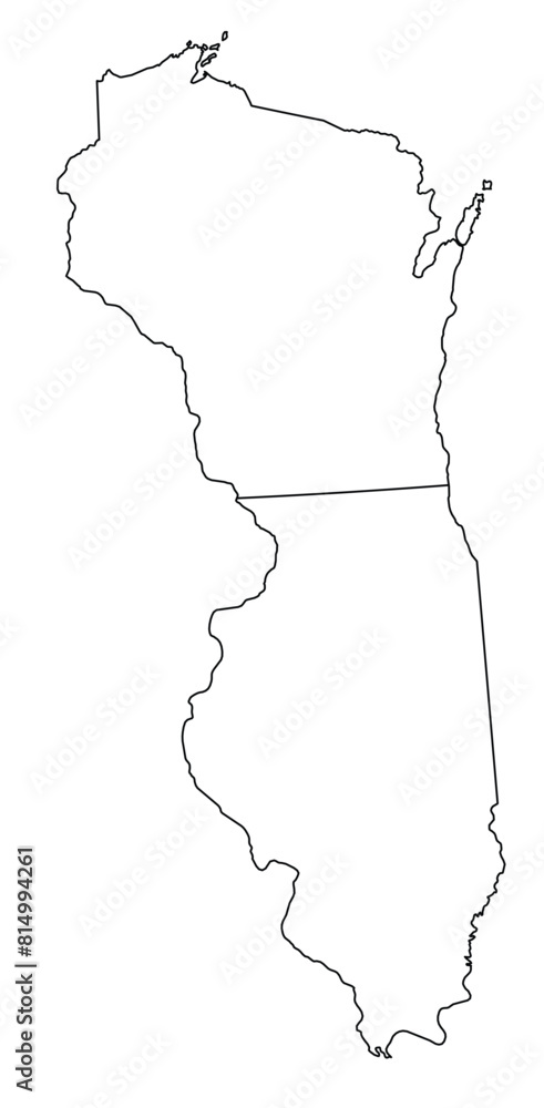 Map Of Illinois And Wisconsin