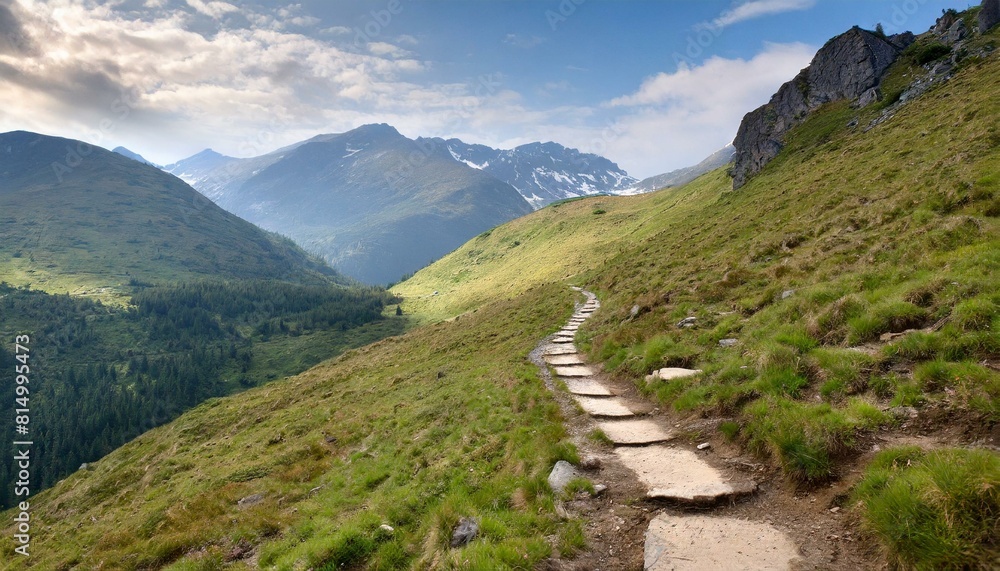 Naklejka premium path in the mountains