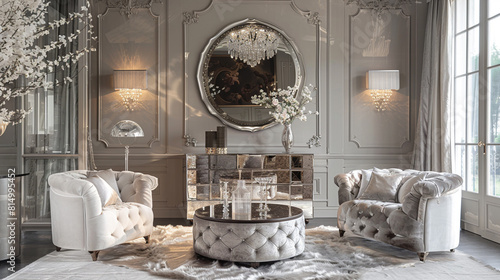 Mirrored dressers reflecting the beauty of the surroundings, doubling the elegance of any bedroom they inhabit.