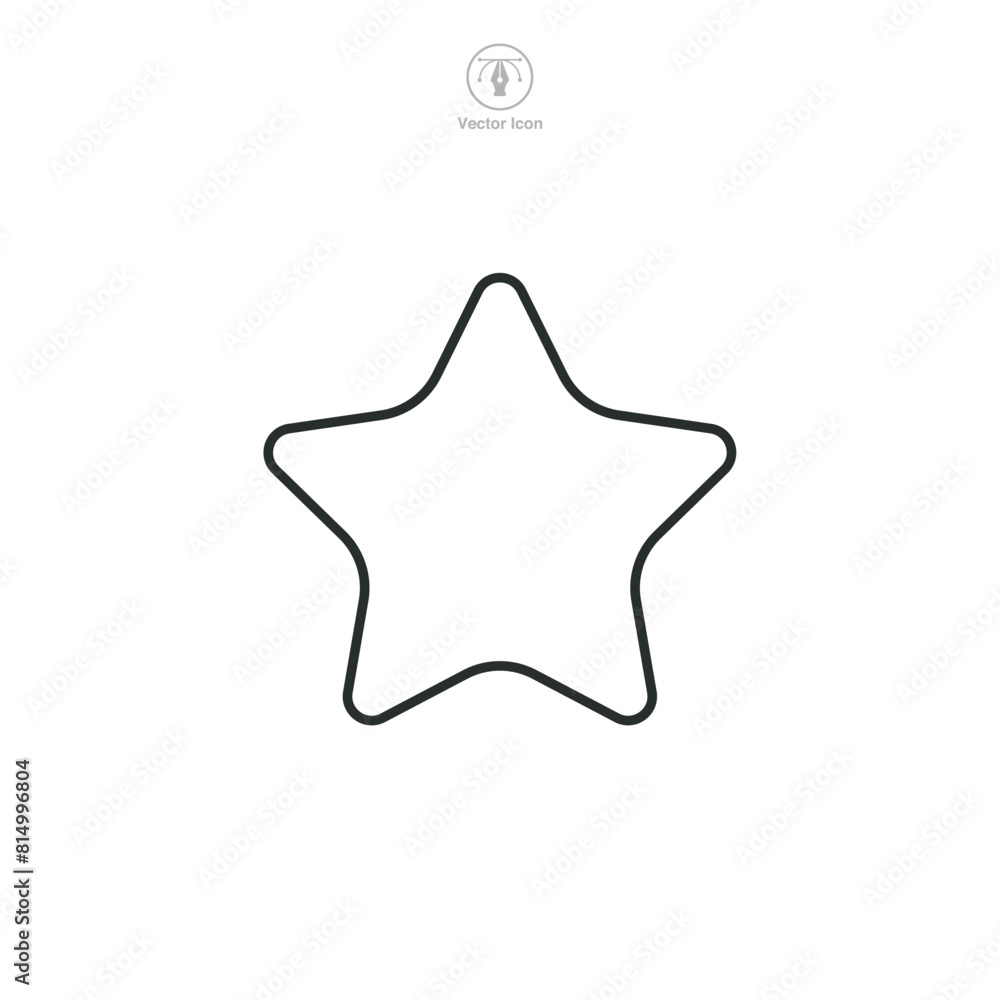 Star Icon symbol vector illustration isolated on white background Star Icon symbol vector illustration isolated on white background