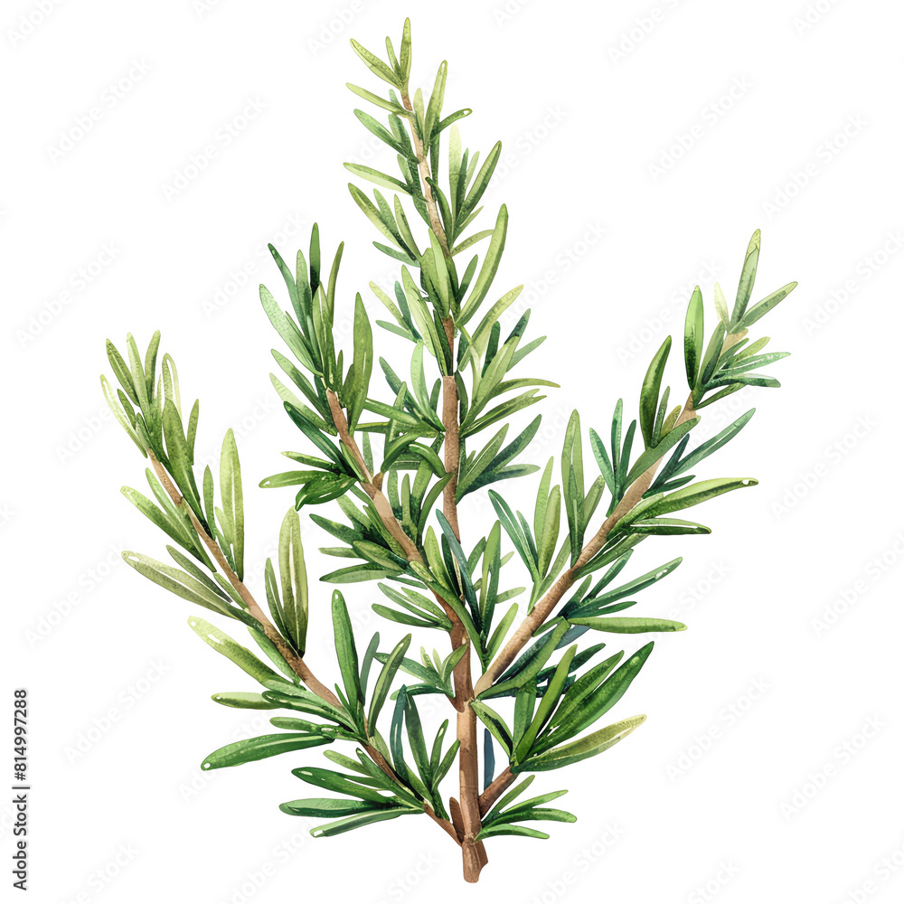 Green leaf of rosemary plant, isolated on transparent background. Green leaf of rosemary plant, isolated on transparent background.