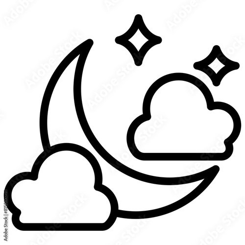 cloudy night