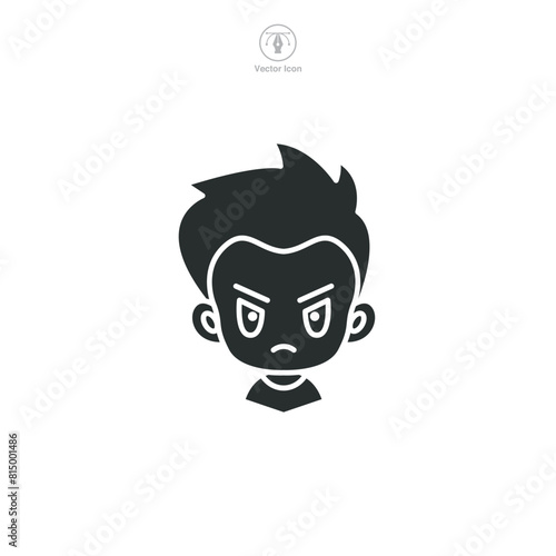 game character Icon symbol vector illustration isolated on white background