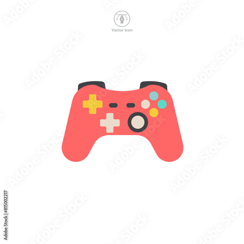Joystick. Gamepad Icon symbol vector illustration isolated on white background