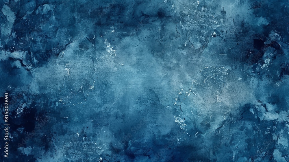 Abstract painting with shades of blue and textures Abstract painting with shades of blue and textures