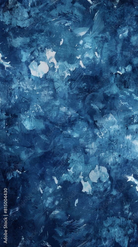Abstract painting with shades of blue and textures Abstract painting with shades of blue and textures