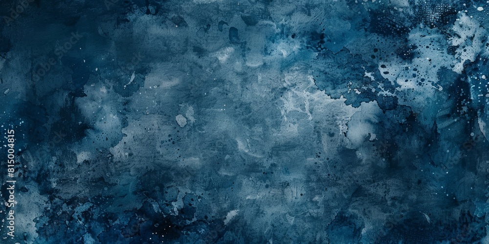 Abstract painting with shades of blue and textures Abstract painting with shades of blue and textures