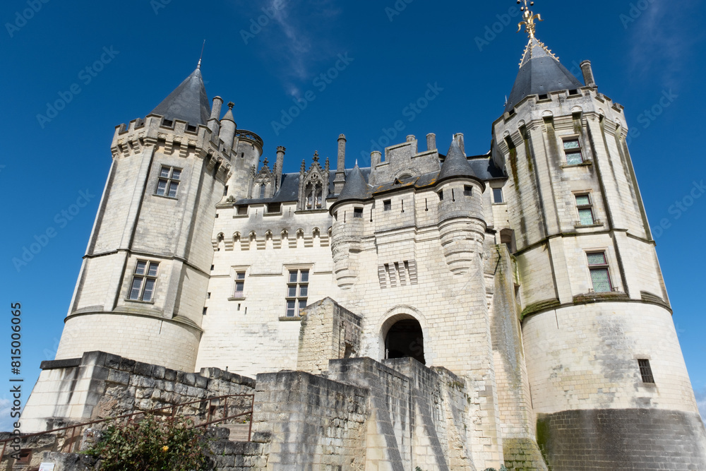 Renaissance castle of  Saumur, France.