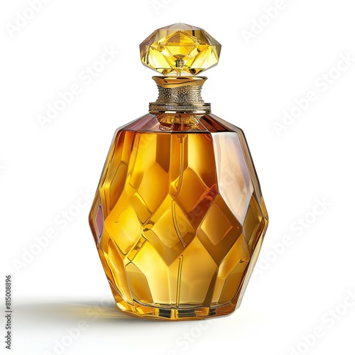 Perfume bottle, cabochon type , isolated on white background photo