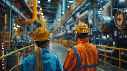 Engineers conducting a final inspection before the factory's electrical system goes live. © G.Go