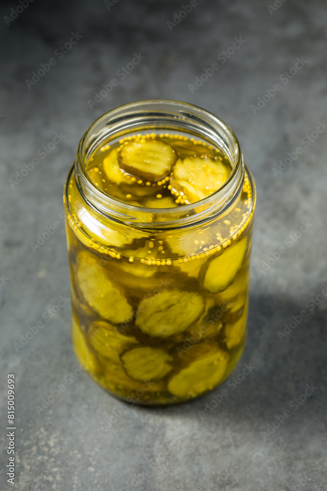 Organic Jarred Bread and Butter Dill PIckles Organic Jarred Bread and Butter Dill PIckles