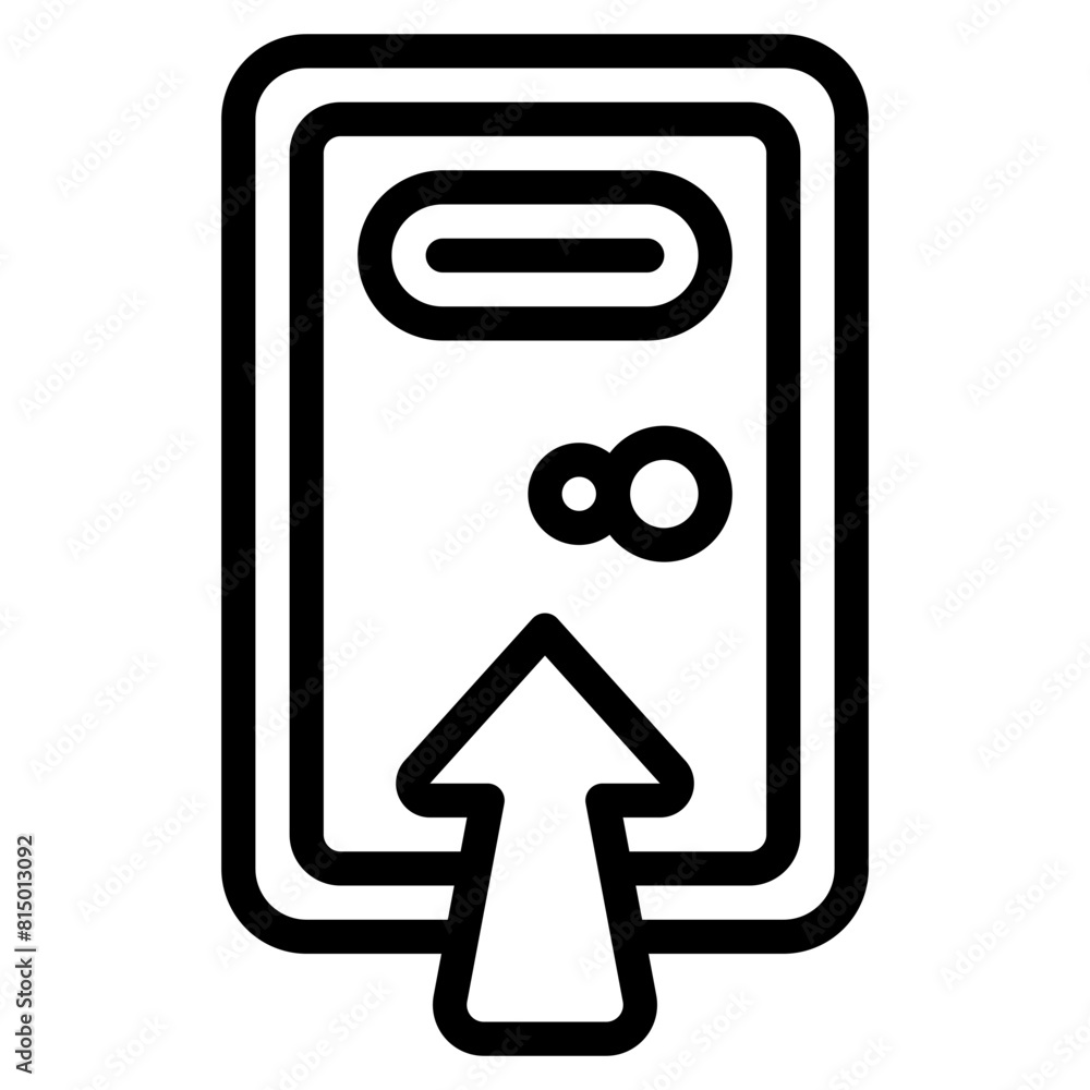 check in outline icon and illustration check in outline icon and illustration
