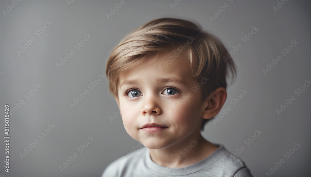 Cute little boy on a gray background, isolated white background
Cute little boy on a gray background, isolated white background