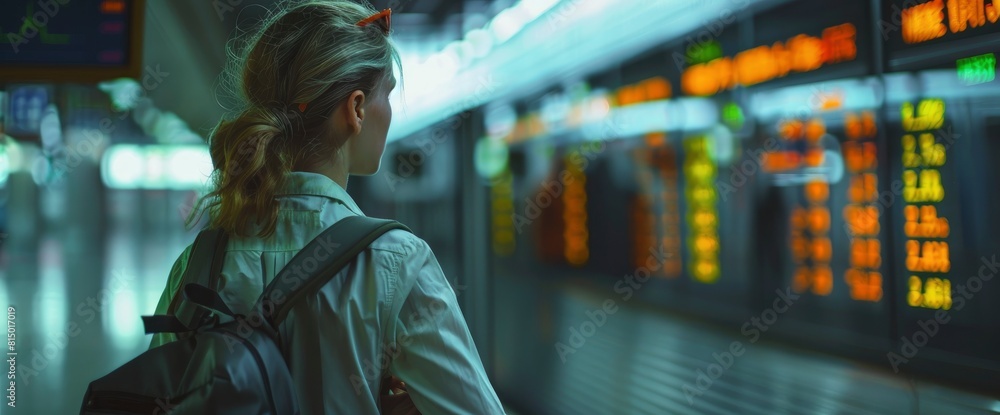 Investing In Stocks Is Depicted As A Trader Girl Studies Stock Markets While At A Subway Station,High Resolution Investing In Stocks Is Depicted As A Trader Girl Studies Stock Markets While At A Subway Station,High Resolution