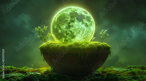 MoonGlow Antimalarials in a MossCovered Pot A Glimpse into the Marriage of Nature and Healthcare photo