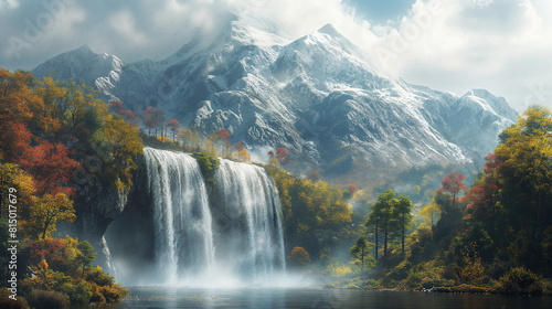waterfall in the mountains © Арман Амбарцумян